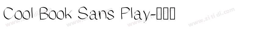 Cool Book Sans Play字体转换